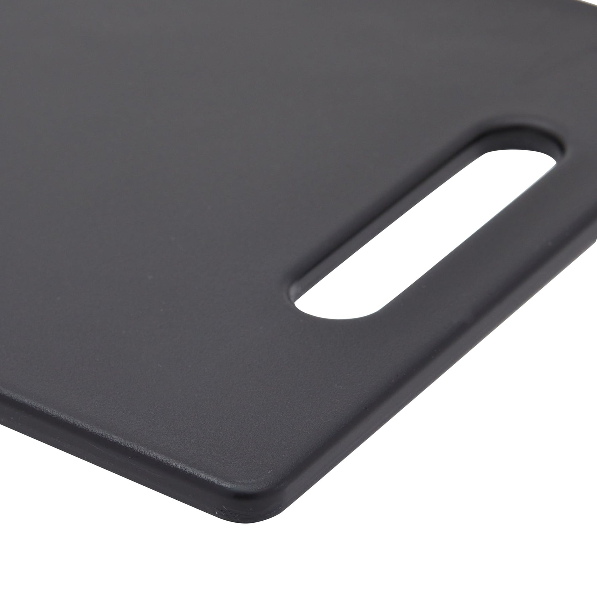 2 Pack Small Plastic Cutting Boards for Kitchen with Handles for Food, Fruits, Vegetables (Black, 7.7 x 11.6 In)